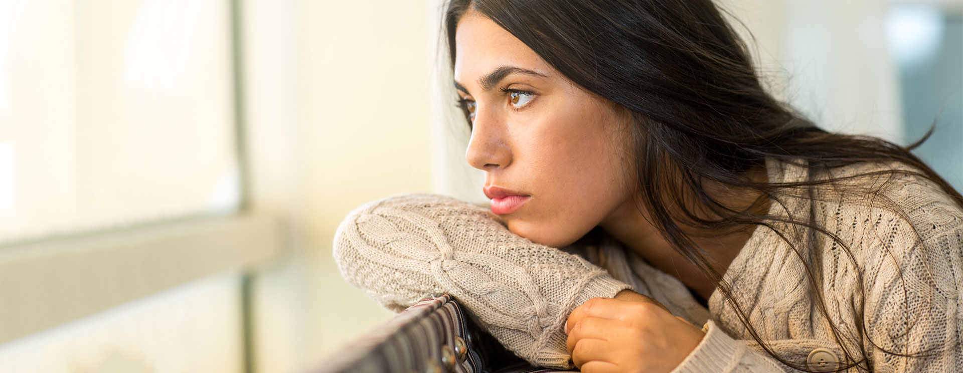 A woman thinking about getting an ultrasound